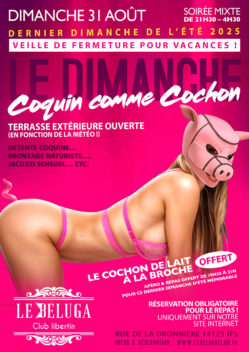 DIMANCHE – Coquin comme Cochon