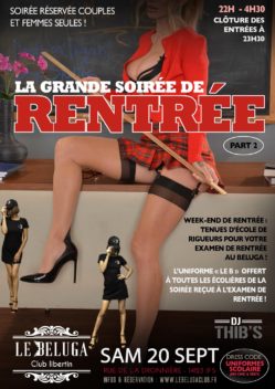 SAMEDI – LA GRANDE SOIREE DE LA RENTREE