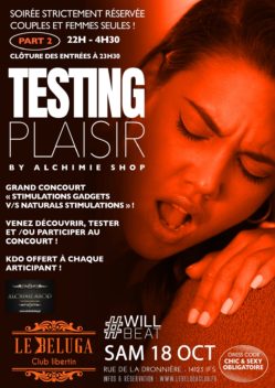 SAMEDI – Testing Plaisirs by Alchimie Shop